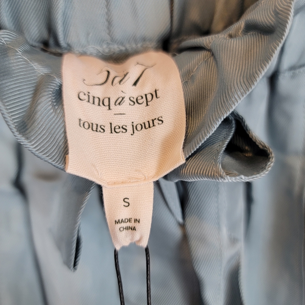 5a7 cinq a sept Pasha Pant Ocean Dew Small Blue - Picture 4 of 7